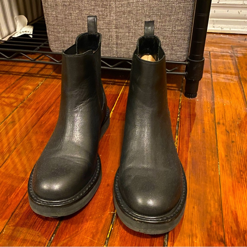 J Crew Leather Pull On Boots size 5.5